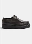 Selected Homme Mens Selected Homme Black Leather Stephan Mocc Toe Shoes