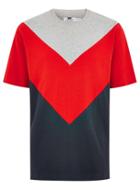 Topman Mens Red Chevron T-shirt