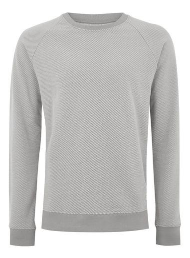 Topman Mens Grey Selected Homme Gray 'herring' Sweatshirt