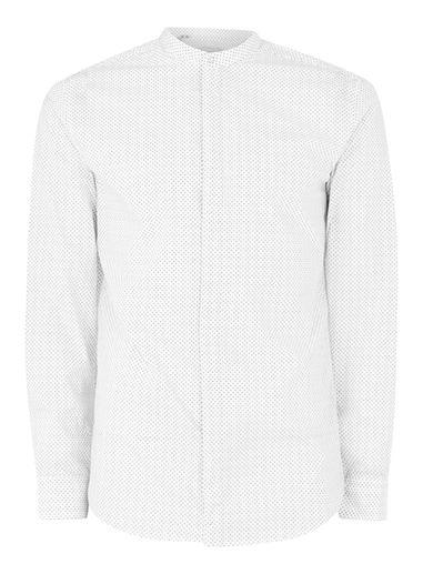 Topman Mens Selected Homme's White Long Sleeve Shirt