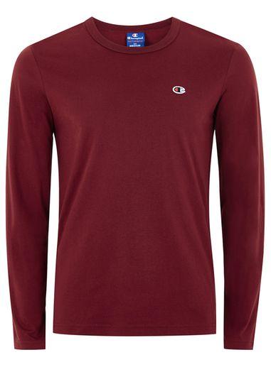 Topman Mens Champion Burgundy Logo T-shirt