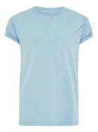Topman Mens Navy Light Blue Skinny Fit Salt And Pepper T-shirt