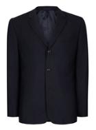 Charlie Casely-hayford X Topman Mens Blue Charlie Casely-hayford X Topman Navy Ribbed Relaxed Fit Weekend Suit Jacket
