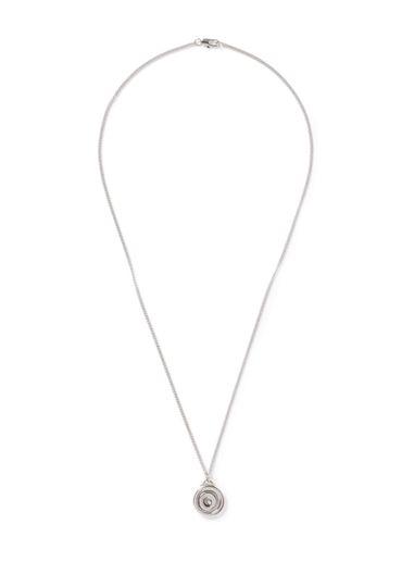 Topman Mens Silver Look Crystal Spinner Necklace*