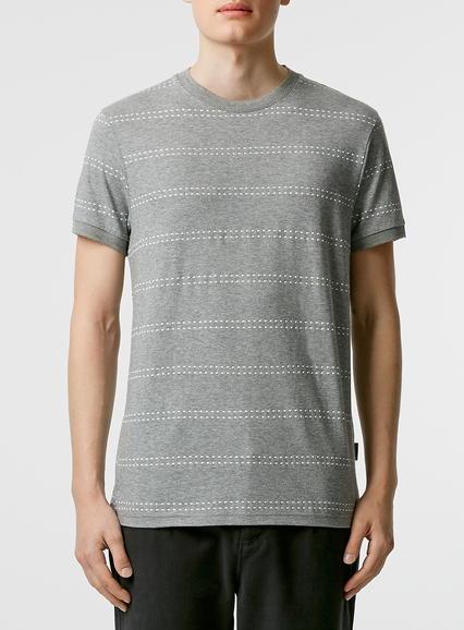Topman Mens Grey Peter Werth Gray T-shirt