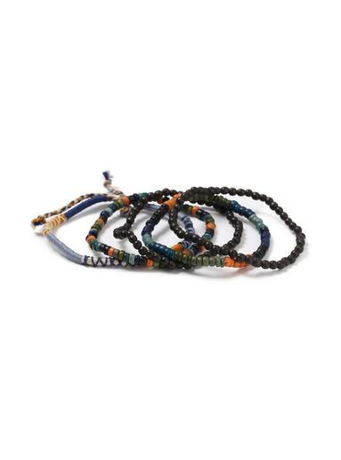 Topman Mens Green Multipack Beaded Bracelets*