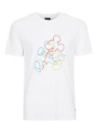 Topman Mens White Mickey Mouse Print Slim Fit T-shirt
