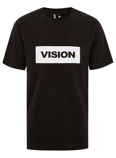 Topman Mens Vision Street Wear Black Essential T-shirt