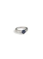 Topman Mens Blue And Silver Stone Ring*