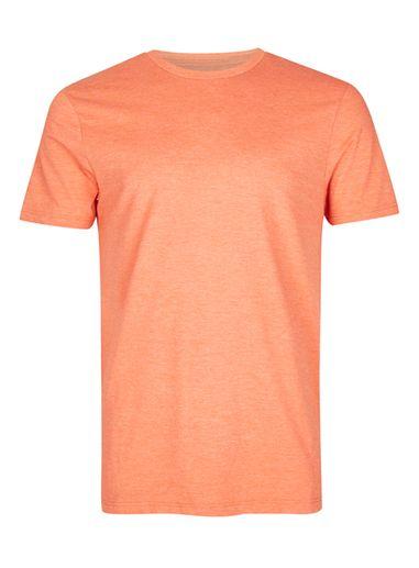 Topman Mens Orange Marl Slim Fit T-shirt
