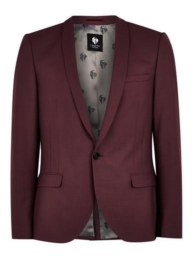 Topman Mens Twisted Tailor Red 'ellroy' Blazer
