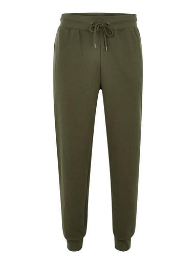 Topman Mens Green Khaki Essential Joggers