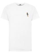 Topman Mens White Daffy Duck Embroidered T-shirt