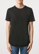 Topman Mens Black Drapey Slim Fit T-shirt