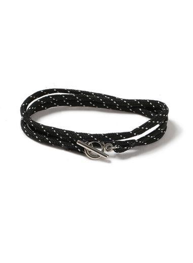 Topman Mens Black Abseil Fabric Wrap Bracelet*