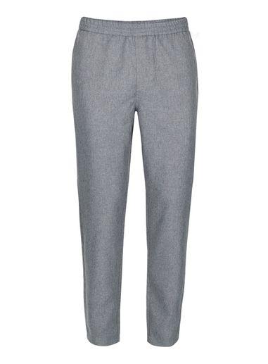 Topman Mens Grey Selected Homme Gray Slim Smart Joggers