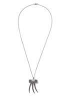 Topman Mens Grey Silver Look Tube Spike Necklace*