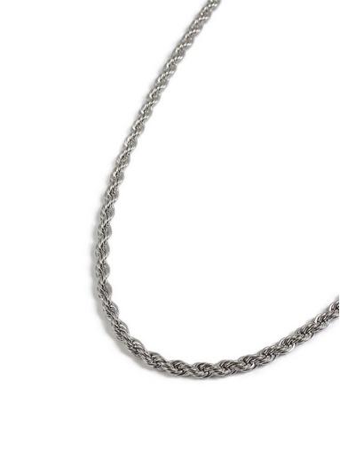 Topman Mens Silver Twist Necklace*