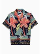 Topman Mens Multi Palm Print Revere Shirt