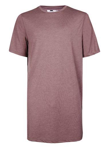 Topman Mens Rose Pink Super Longline T-shirt
