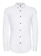 Topman Mens White Muscle Fit Shirt