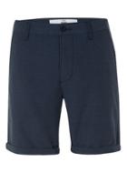 Topman Mens Navy Textured Skinny Chino Shorts