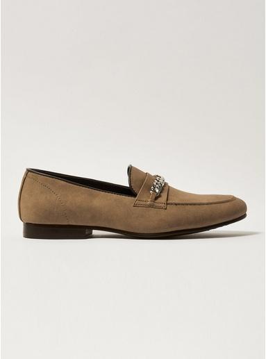 Topman Mens Brown Tan Faux Suede Ape Loafers