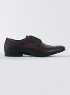 Topman Mens Red Burgundy Longwing Brogues