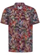Topman Mens Multi Rainbow Burnout Revere Shirt
