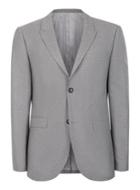 Topman Mens Light Grey Crepe Textured Skinny Fit Suit Jacket