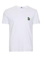 Topman Mens White Slim Fit Pizza T-shirt