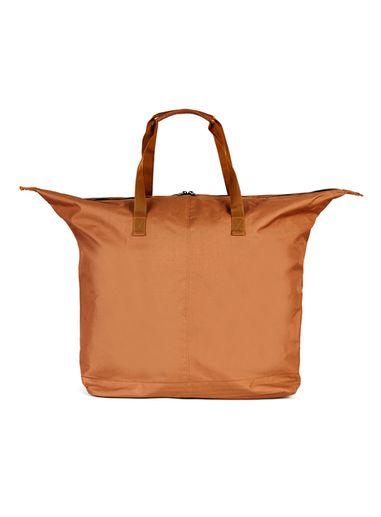 Topman Mens Brown Tobacco Nylon Holdall Bag