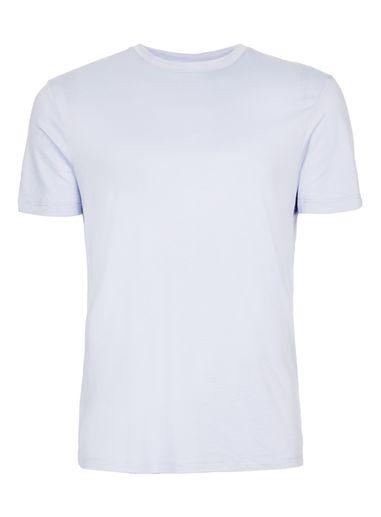Topman Mens Topman Premium Blue Slinky T-shirt