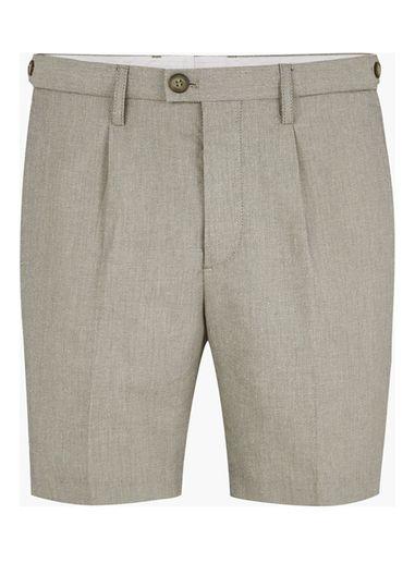 Topman Mens Yellow Selected Homme Sand Tailored Shorts