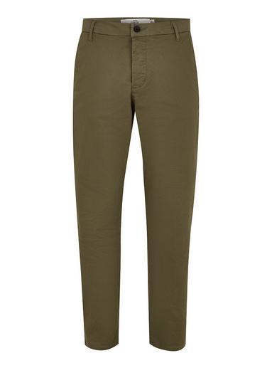 Topman Mens Khaki Straight Leg Chinos