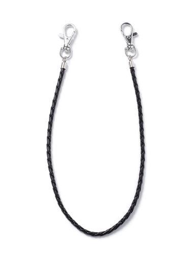 Topman Mens Black Leather Look Wallet Chain*