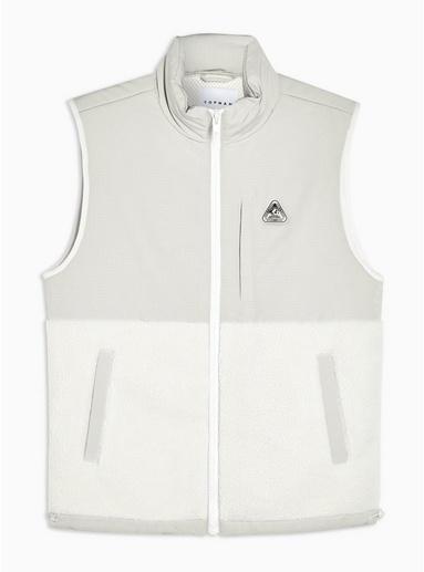 Topman Mens Beige Stone Glacier Gilet