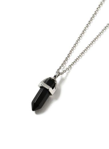 Topman Mens Black Shard Necklace*