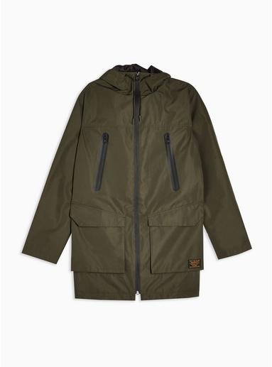 Topman Mens Khaki Parka Jacket