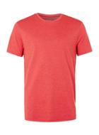 Topman Mens Red Marl Crew Neck T-shirt
