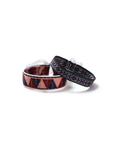 Topman Mens Blue Patterned Festival Bracelets 2 Pack*