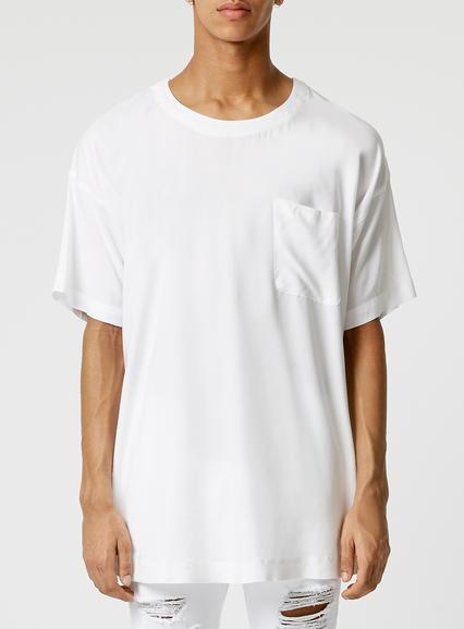 Topman Mens Aaa Oversize White T-shirt