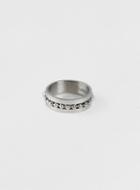 Topman Mens Metallic Ball Inlay Ring*