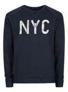 Topman Mens Blue Selected Homme Navy Nyc Sweatshirt