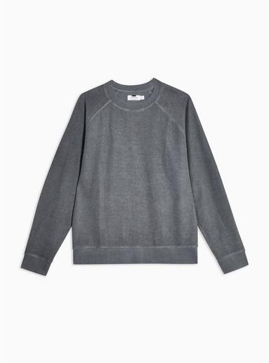 Topman Mens Grey Gray Loopback Sweatshirt