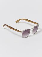 Topman Mens Gold And Silver Half-frame Sunglasses