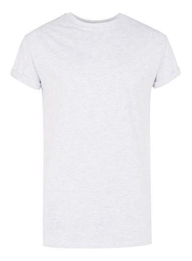 Topman Mens Brown Light Grey Muscle Roller T-shirt