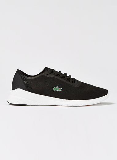 Topman Mens Lacoste Black Mesh Lt Fit Sneakers
