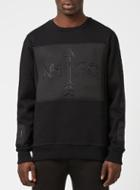 Topman Mens N1sq Black Panel Sweatshirt*