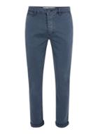 Topman Mens Washed Navy Stretch Slim Fit Chinos
